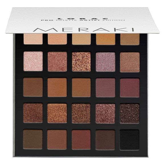 LORAC PRO Matte & Shimmer Eyeshadow Palette, Metallic High Pigmented